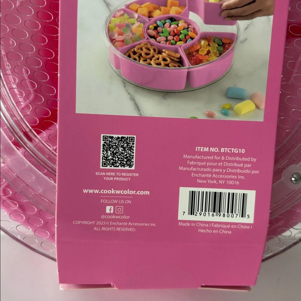 CWC Lazy Susan Snackel Box in Pink - Picture 9 of 11